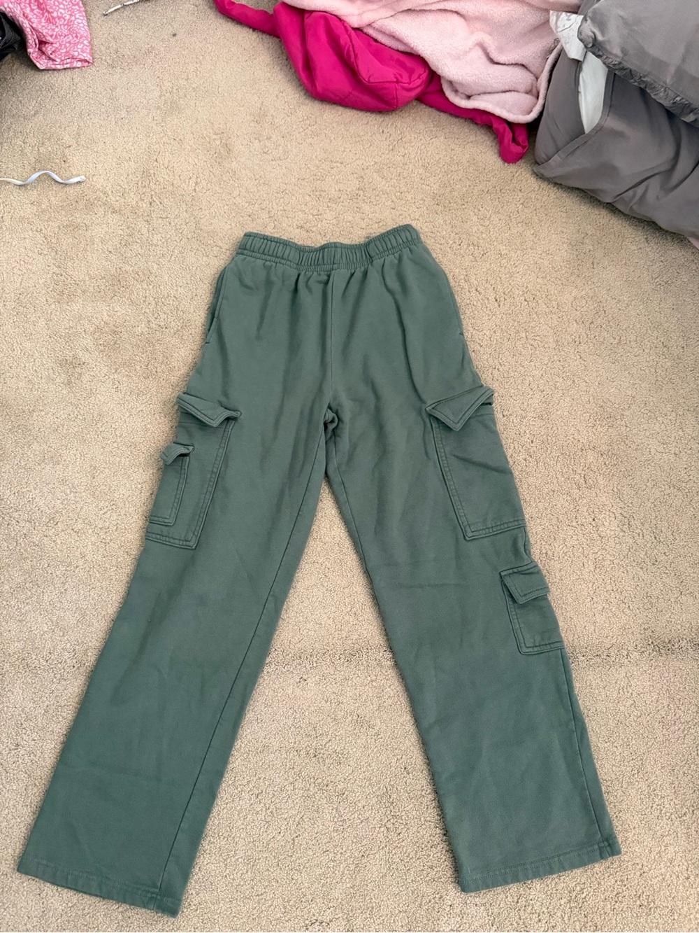 Garage Olive Cargo Sweatpants for Kids